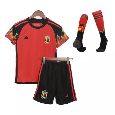 Equipaciones de fútbol para Niño Con Calcetines 2022 Bélgica Copa del Mundo - Local Futbol kit - camisetasfutbol