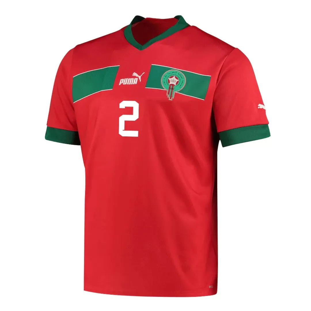 Camiseta Futbol De Local Copa Del Mundo Marruecos 2022 HAKIMI 2 camiseta-futbol-de-local-copa-del-mundo-marruecos-2022-hakimi-2