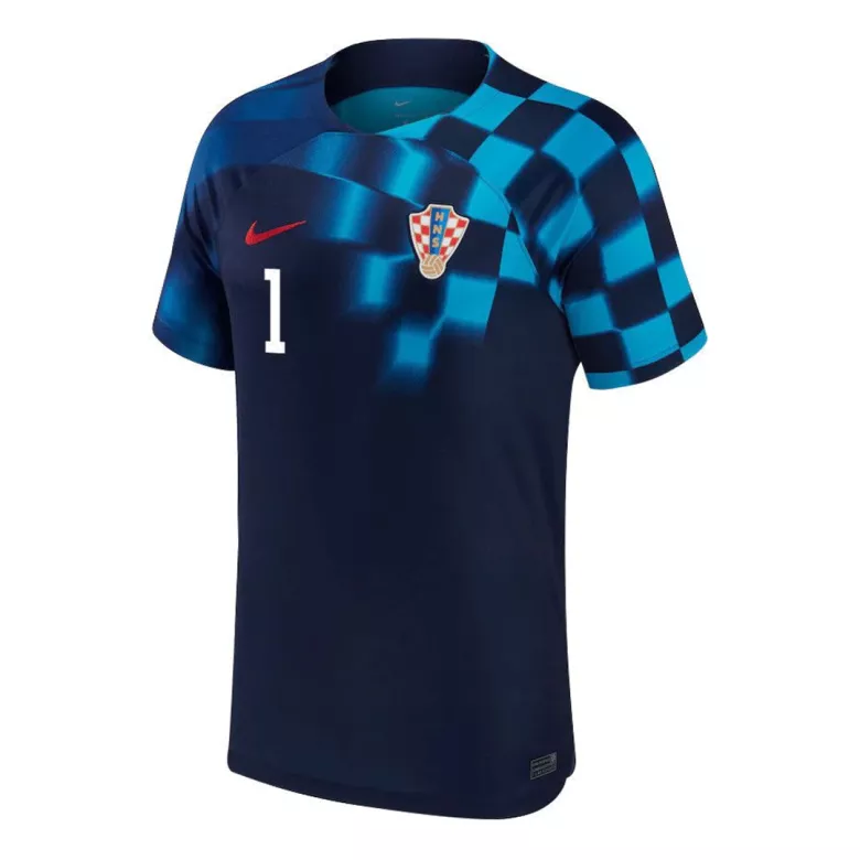Camiseta Futbol Visitante Copa del Mundo de Hombre Croacia 2022 con Número de LIVAKOVIĆ #1 - camisetasfutbol