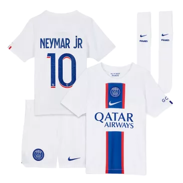 Equipaciones de fútbol para Niño Con Calcetines 2022/23 PSG - #10 NEYMAR JR Tercera Equipación Futbol kit - camisetasfutbol