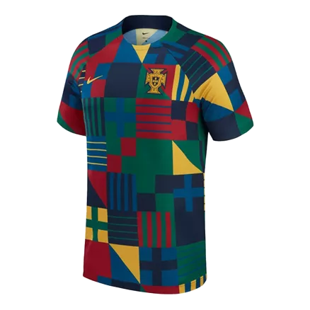 Camiseta Portugal 2022 Pre-Partido Copa del Mundo Hombre - Versión Hincha - camisetasfutbol