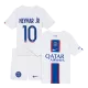 Equipaciones de fútbol para Niño PSG 2022/23 NEYMAR JR #10 - de Tercera Equipación Futbol Kit Personalizados - camisetasfutbol