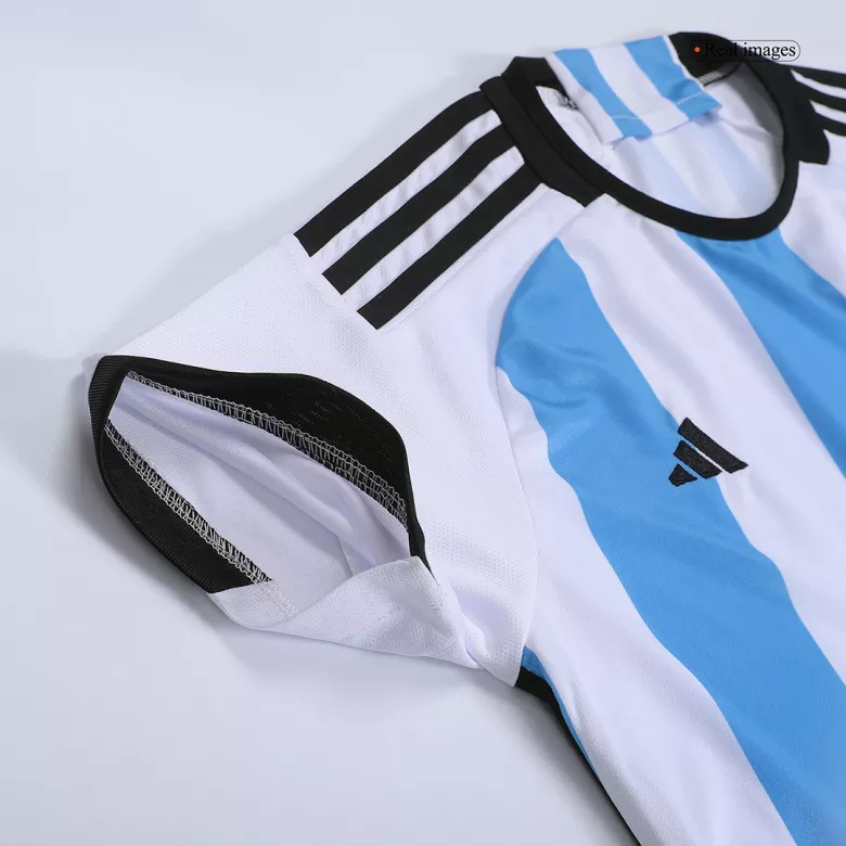 Camiseta MESSI #10 Argentina 2022 Primera Equipación Copa del Mundo Local Mujer - Versión Hincha - camisetasfutbol