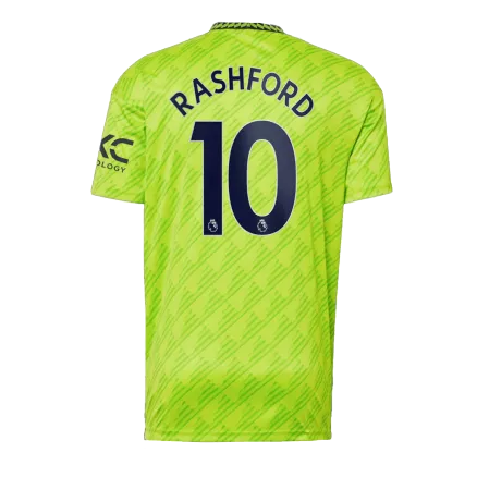 Camiseta de Futbol RASHFORD #10 Tercera Equipación Manchester United 2022/23 para Hombre - Versión Hincha Personalizada - camisetasfutbol