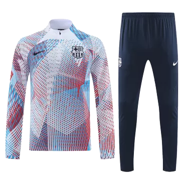 Conjuntos de Entrenamiento de Cremallera Media Barcelona 2022/23 para Hombre - camisetasfutbol