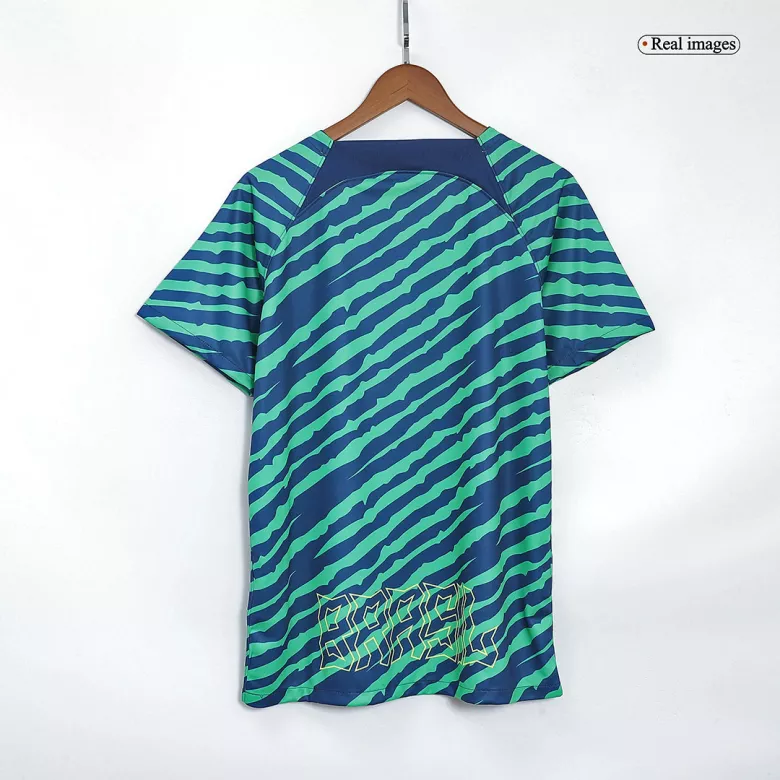 Camiseta Brazil 2022 Pre-Partido Entrenamiento Hombre - Versión Hincha - camisetasfutbol