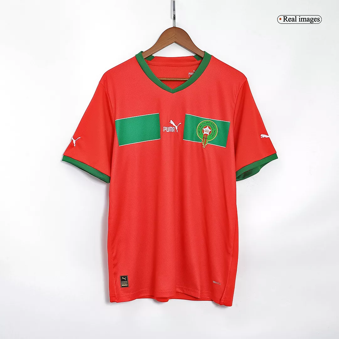 Camiseta de Futbol Local Marruecos 2022 para Hombre - Version Replica Personalizada - camisetasfutbol