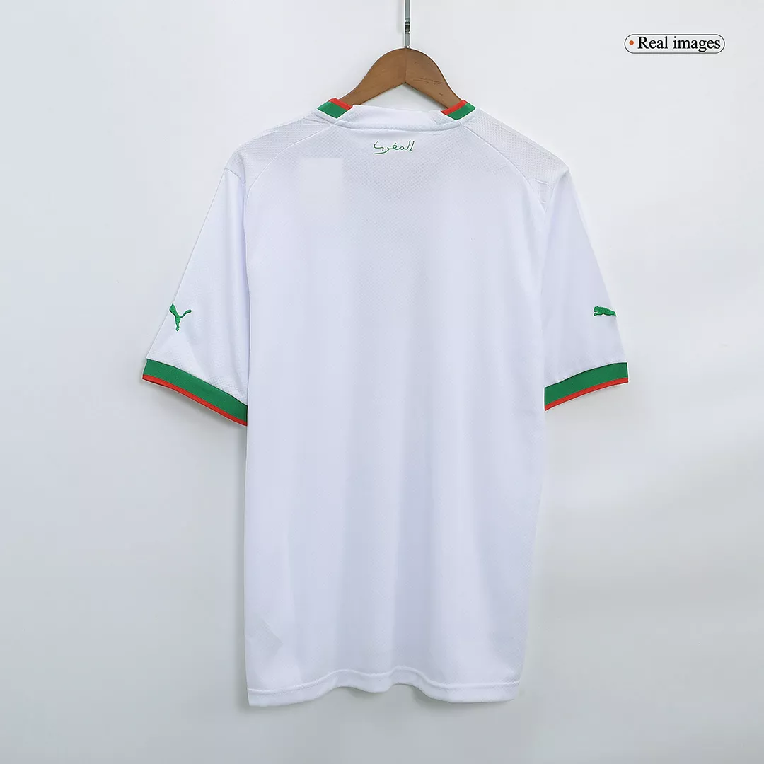 Camiseta de Futbol Visitante Marruecos 2022 Copa del Mundo para Hombre - Version Replica Personalizada - camisetasfutbol