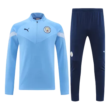Conjuntos de Entrenamiento de Cremallera Media Manchester City 2022/23 para Hombre - camisetasfutbol