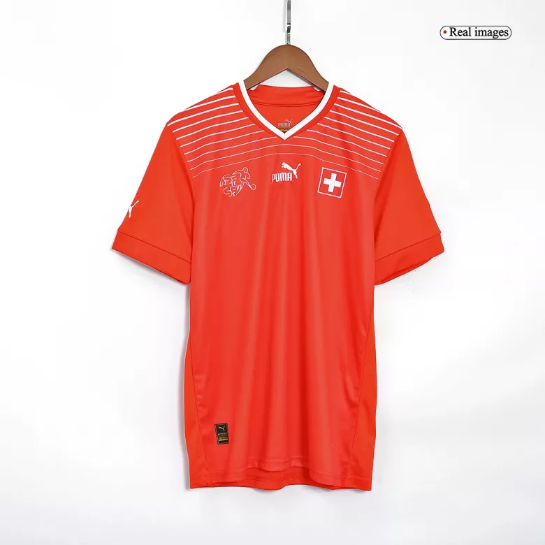 Camiseta Suiza 2022 Primera Equipación Local Hombre - Versión Hincha - camisetasfutbol