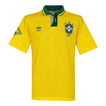 Camiseta Retro 91/93 Brazil Primera Equipación Local Hombre - Versión Replica - camisetasfutbol