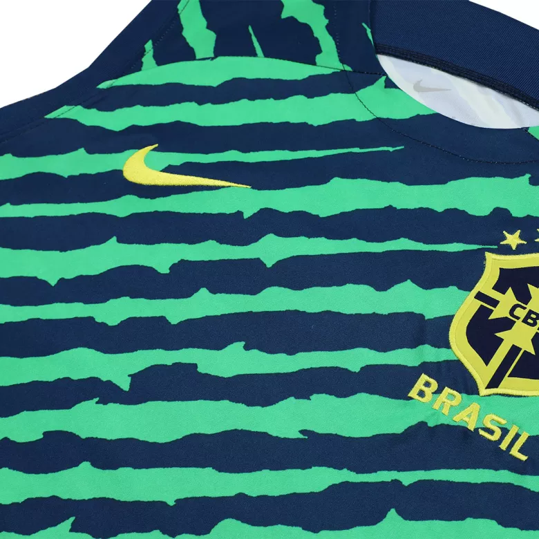 Conjunto Entrenamiento Brazil 2022 Hombre (Camiseta Sin Mangas + Pantalón Corto) - camisetasfutbol
