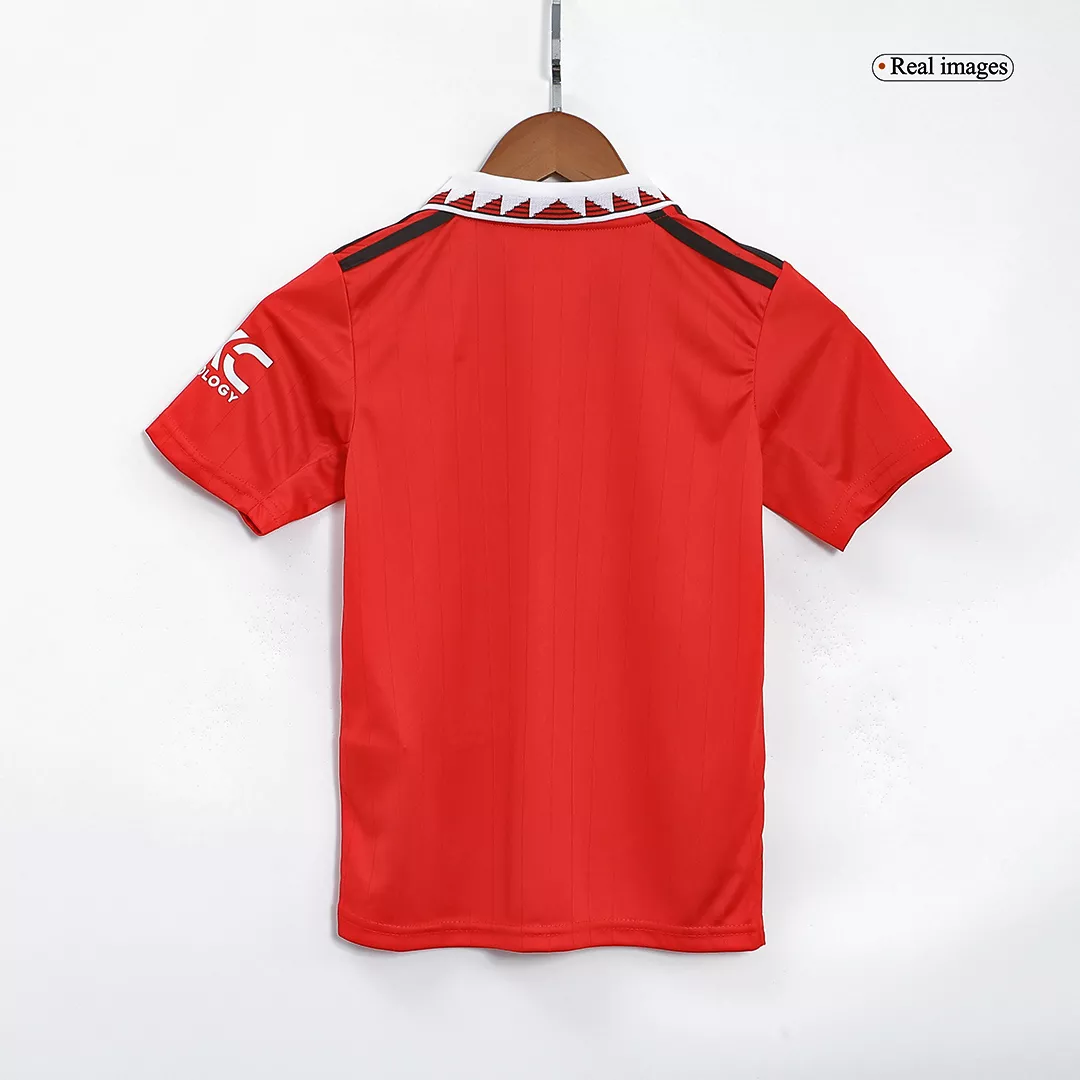 Equipaciones de fútbol para Niño Manchester United 2022/23 - de Local Futbol Kit Personalizados - camisetasfutbol