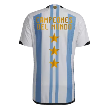 Tres Estrellas Camiseta de Fútbol Argentina Local 2022 - Version Jugador para Hombre - camisetasfutbol
