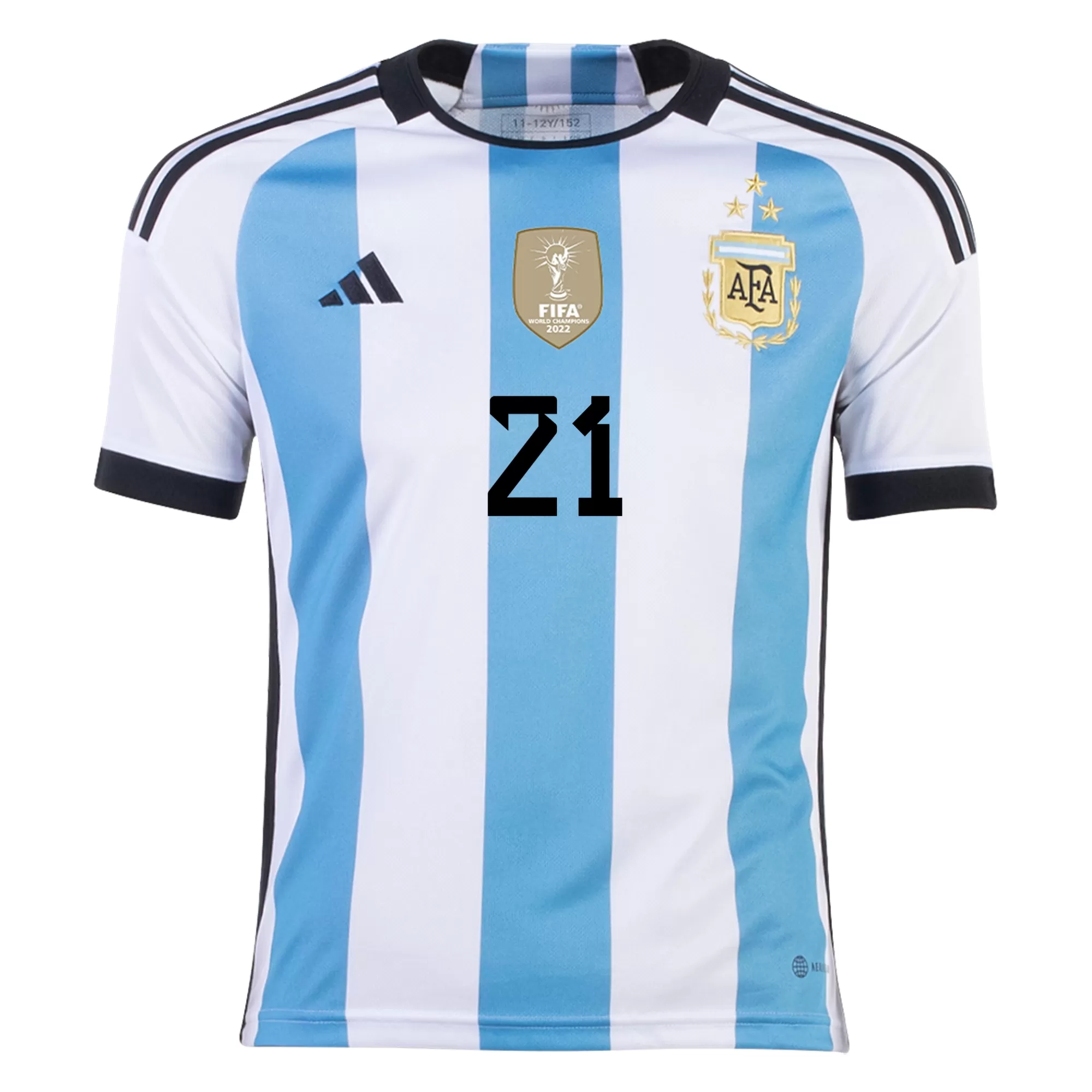 Tres Estrellas Camiseta Futbol de Local Argentina 2022 #21 | CamisetasFutbol.cn