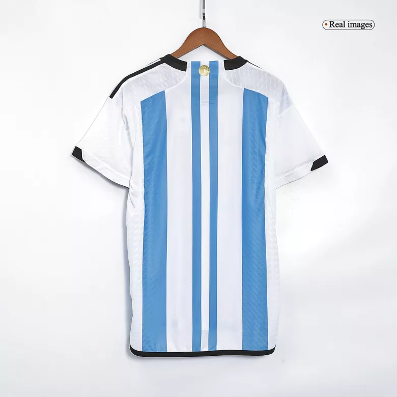 Camiseta de Futbol Local Argentina 2022 Copa del Mundo para Hombre - Versión Jugador Edición Campeón Personalizada - camisetasfutbol