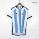 Tres Estrellas Camiseta Futbol Local Copa del Mundo de Hombre Argentina 2022 con Número de MESSI #10 - camisetasfutbol