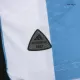 Tres Estrellas Camiseta Auténtica SignMESSI #10 Argentina 2022 Primera Equipación Local Hombre Adidas - Versión Jugador - camisetasfutbol