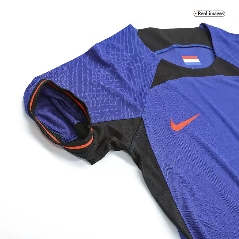 Camiseta Auténtica Holanda 2022 Segunda Equipación Visitante Copa del Mundo Hombre - Versión Jugador - camisetasfutbol