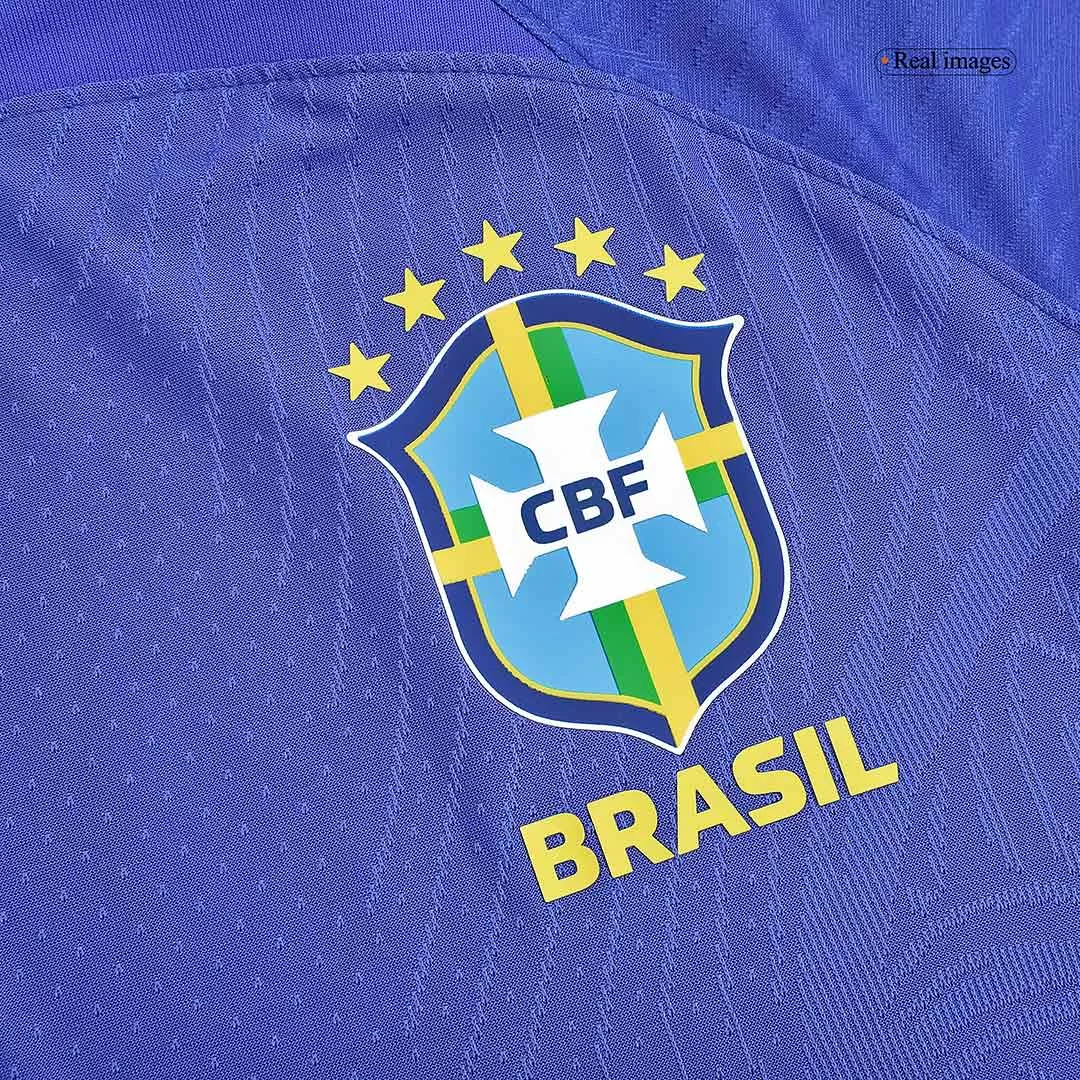 Camiseta de Fútbol Brazil Visitante 2022 Authentic para Hombre ...