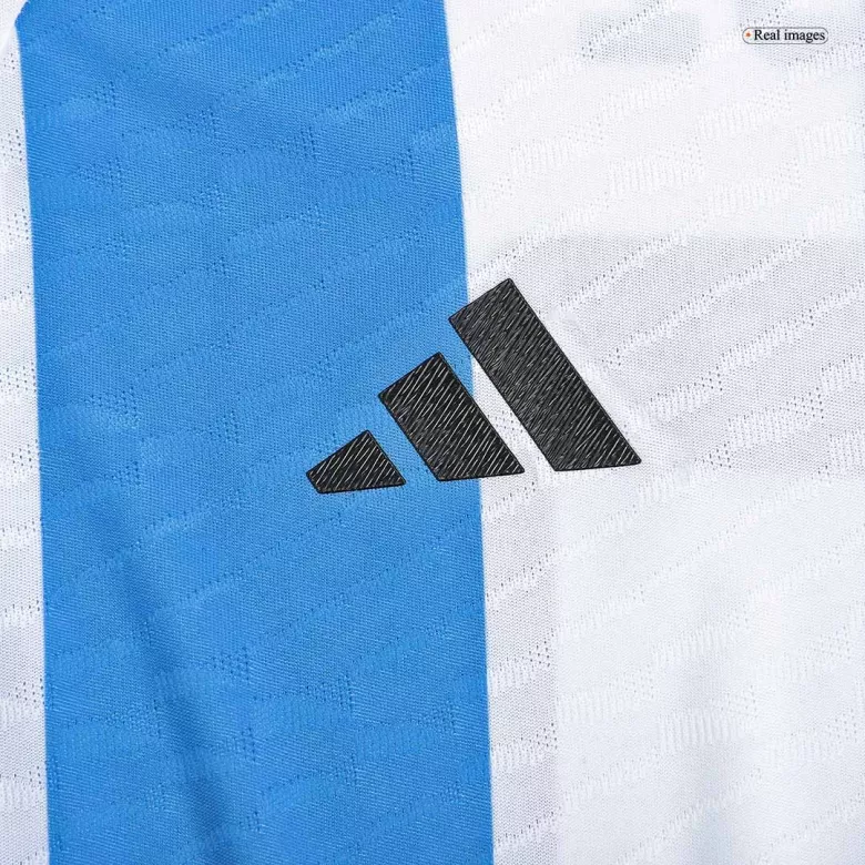 Camiseta Auténtica MESSI #10 Argentina 2022 Primera Equipación Copa del Mundo Local Hombre - Versión Jugador - camisetasfutbol