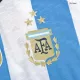 Camiseta Futbol Local Copa del Mundo de Hombre Argentina 2022 con Número de MESSI #10 Edición Campeón -Version Jugador - camisetasfutbol