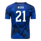 Camiseta Auténtica WEAH #21 USA 2022 Segunda Equipación Visitante Copa del Mundo Hombre - Versión Jugador - camisetasfutbol