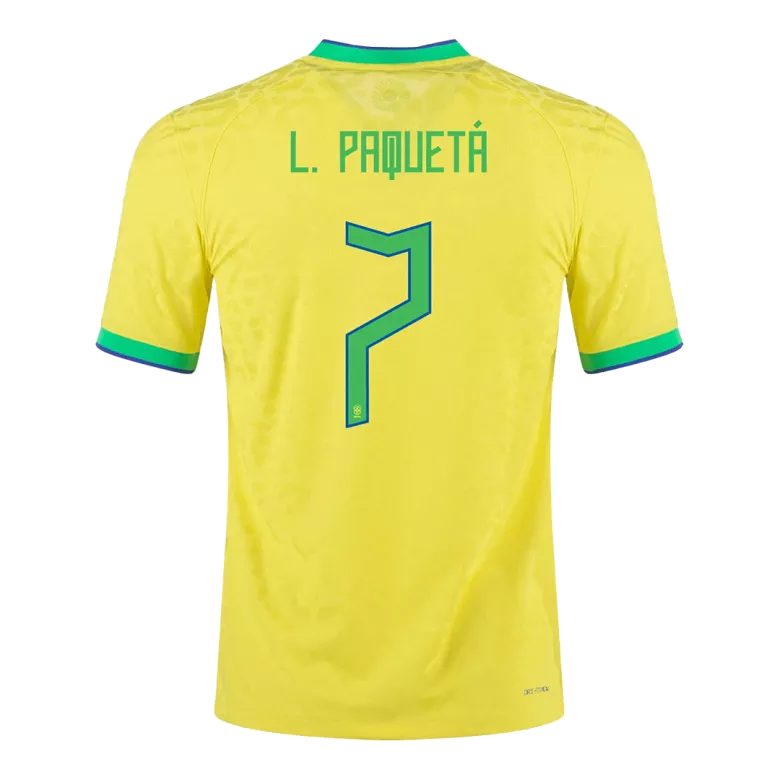 Camiseta Fútbol Brasil Clásica Amarilla Versión Jugador 2022