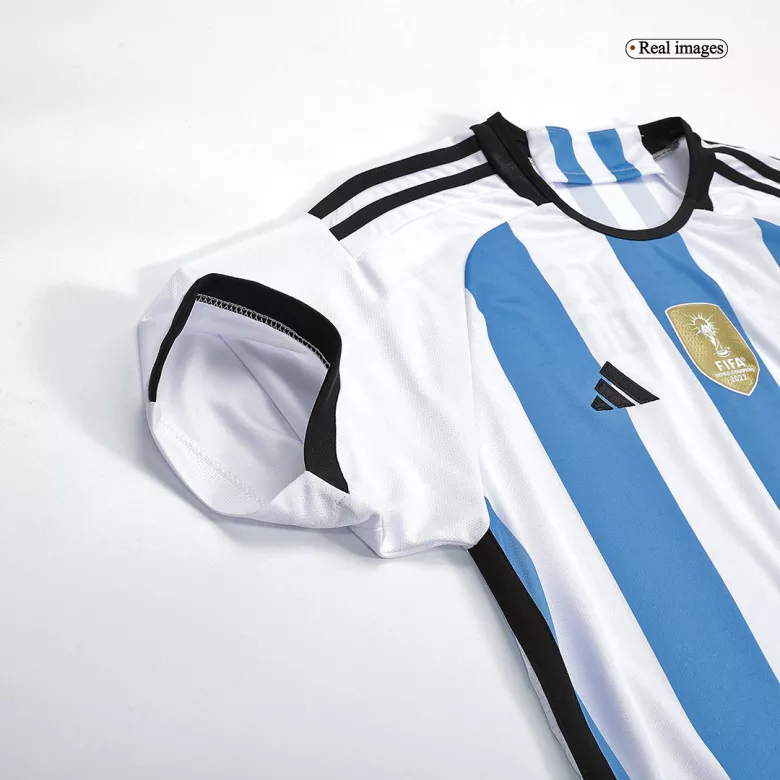 Tres Estrellas Camiseta Argentina 2022 Primera Equipación Local Hombre - Versión Hincha - camisetasfutbol