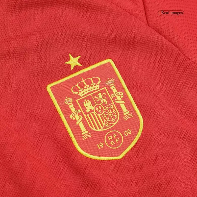 Miniconjunto España 2022 Primera Equipación Copa del Mundo Local Niño (Camiseta + Pantalón Corto) - camisetasfutbol