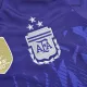 Tres Estrellas Equipaciones de fútbol para Niño Argentina 2022 Copa del Mundo - de Visitante Futbol Kit Personalizados - camisetasfutbol