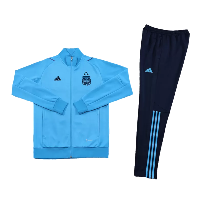 Tres Estrellas Conjunto Entrenamiento Argentina 2022 Hombre (Chaqueta + Pantalón) - camisetasfutbol