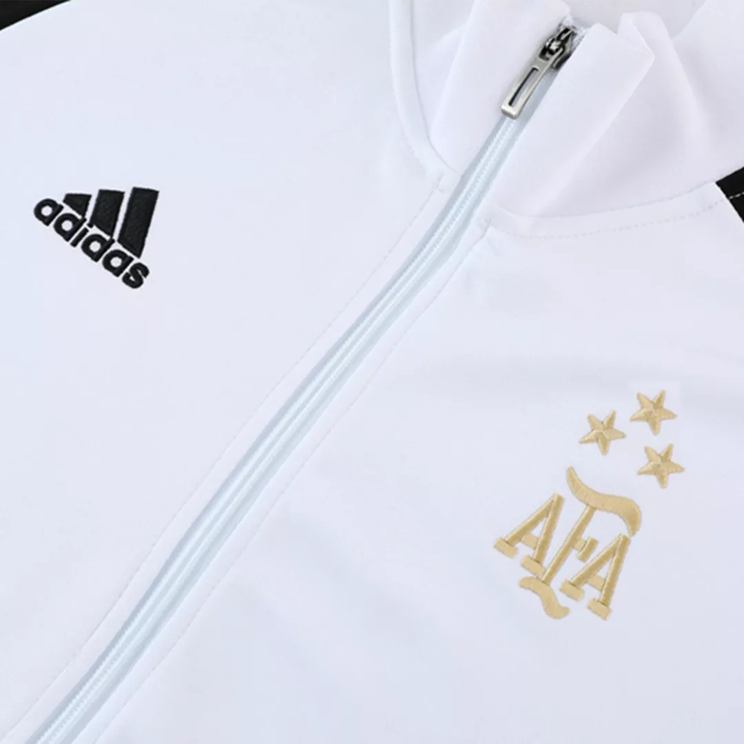 -Tres Estrellas Chaqueta de entrenamiento Adidas Argentina 2022/23 - Color White&Black Unisex - camisetasfutbol