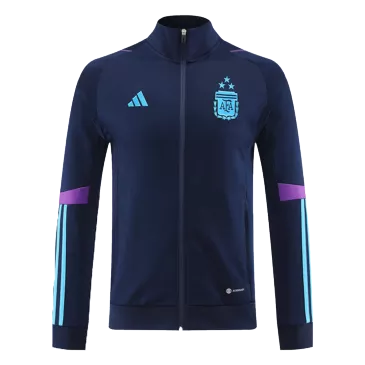 -Tres Estrellas Chaqueta de entrenamiento Adidas Argentina 2022/23 - Color Royal Blue Unisex - camisetasfutbol