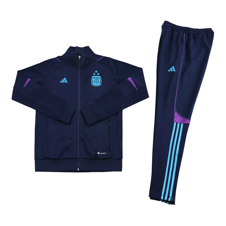 Tres Estrellas Conjunto Entrenamiento Argentina 2022 Hombre (Chaqueta + Pantalón) - camisetasfutbol