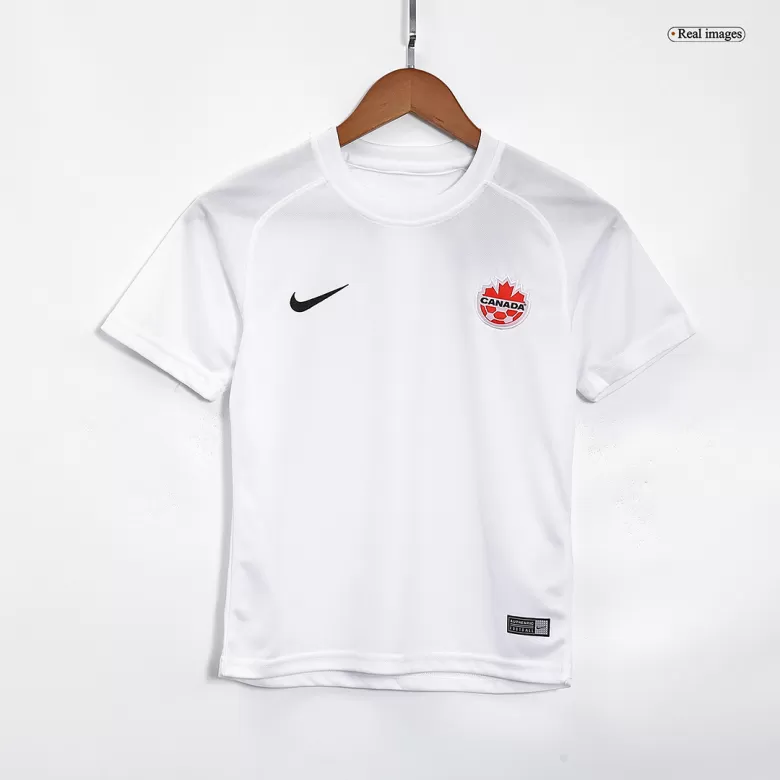 Miniconjunto Canada 2022 Segunda Equipación Visitante Niño (Camiseta + Pantalón Corto) - camisetasfutbol