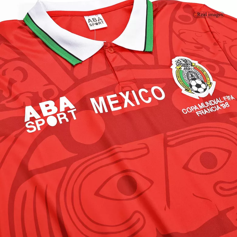 Camiseta Retro 1998 Mexico Especial Copa del Mundo Hombre - Versión Hincha - camisetasfutbol