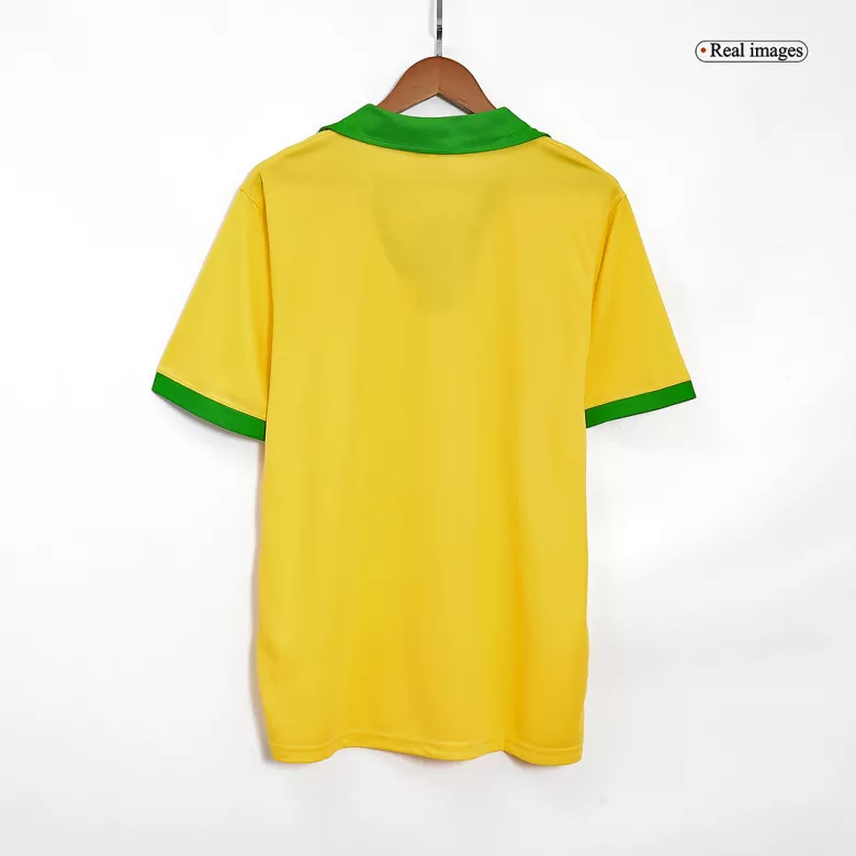 Camiseta Retro 1957 Brazil Primera Equipación Local Hombre - Versión Hincha - camisetasfutbol
