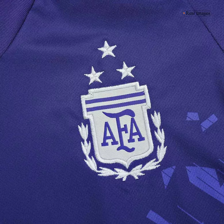 Tres Estrellas Camiseta Argentina 2022 Segunda Equipación Visitante Copa del Mundo Mujer - Versión Hincha - camisetasfutbol