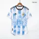 Tres Estrellas Camiseta Auténtica Argentina 2022 Primera Equipación Copa del Mundo conmemorativa Local Hombre Adidas - Versión Jugador - camisetasfutbol