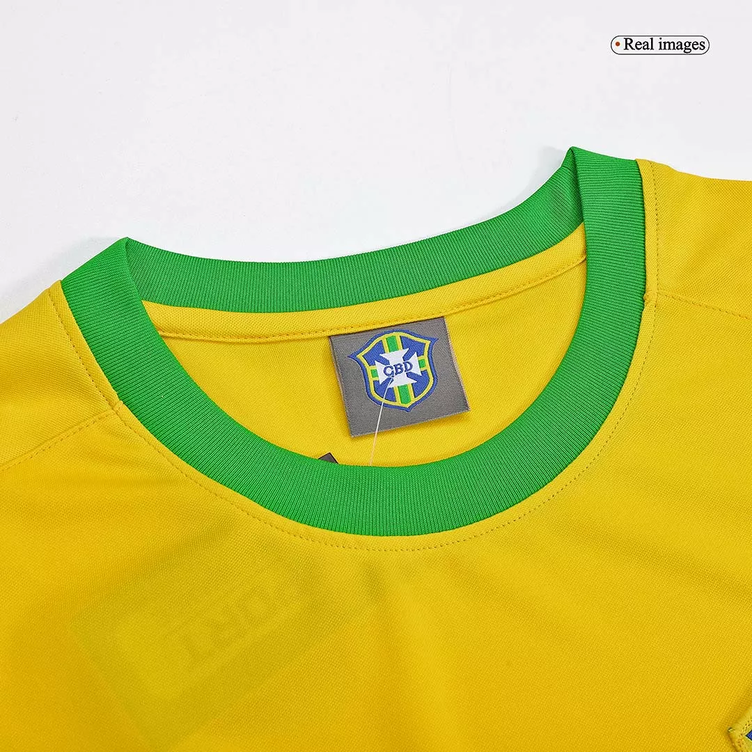 Camiseta Retro 1970 PELÉ #10 Brazil Primera Equipación Local Hombre - Versión Replica - camisetasfutbol