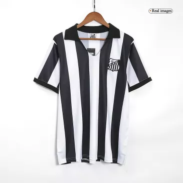Camiseta Retro 1956 Santos FC Primera Equipación Local Hombre - Versión Replica - camisetasfutbol