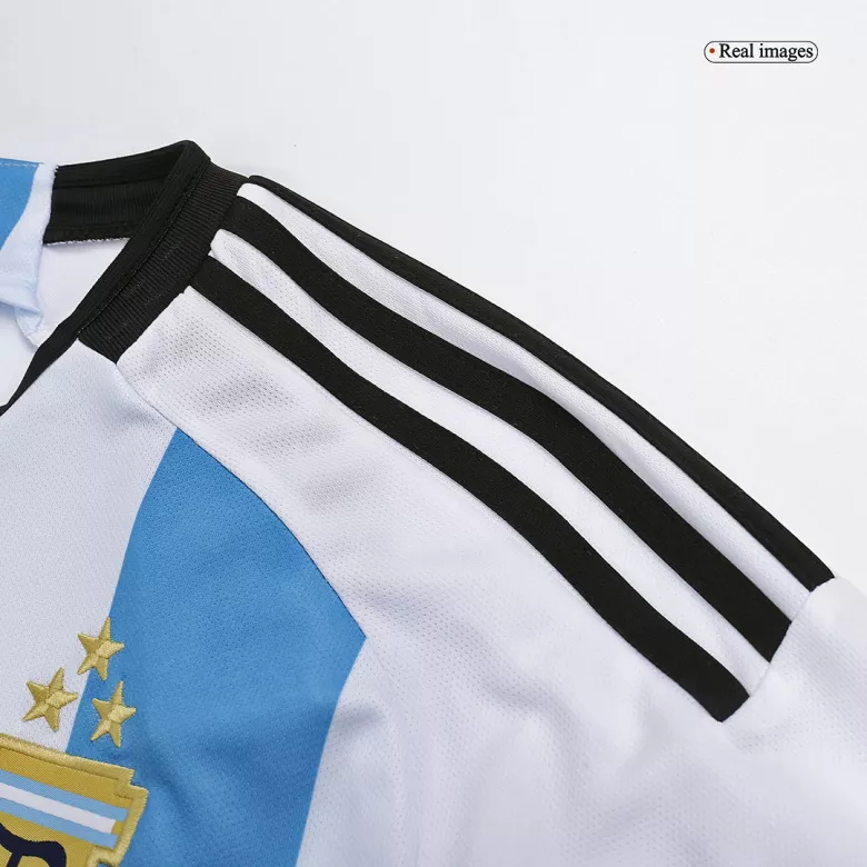 Tres Estrellas Camiseta de Fútbol Argentina Local 2022 Copa del Mundo -Version Hincha para Hombre - camisetasfutbol