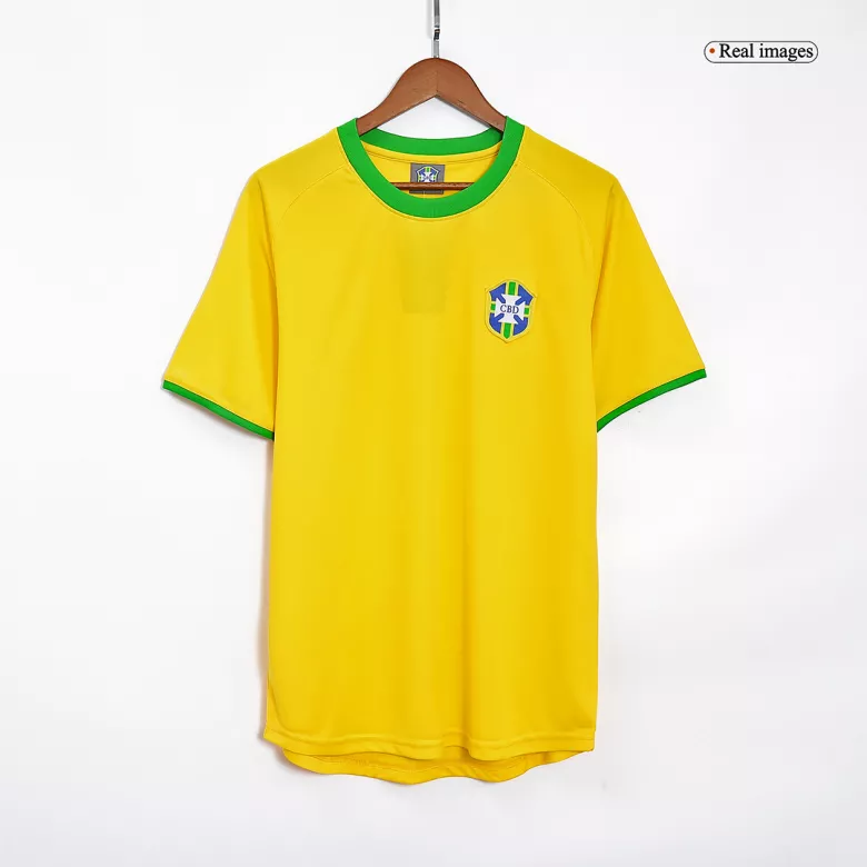 Camiseta Retro 1970 Brazil Primera Equipación Local Hombre - Versión Hincha - camisetasfutbol