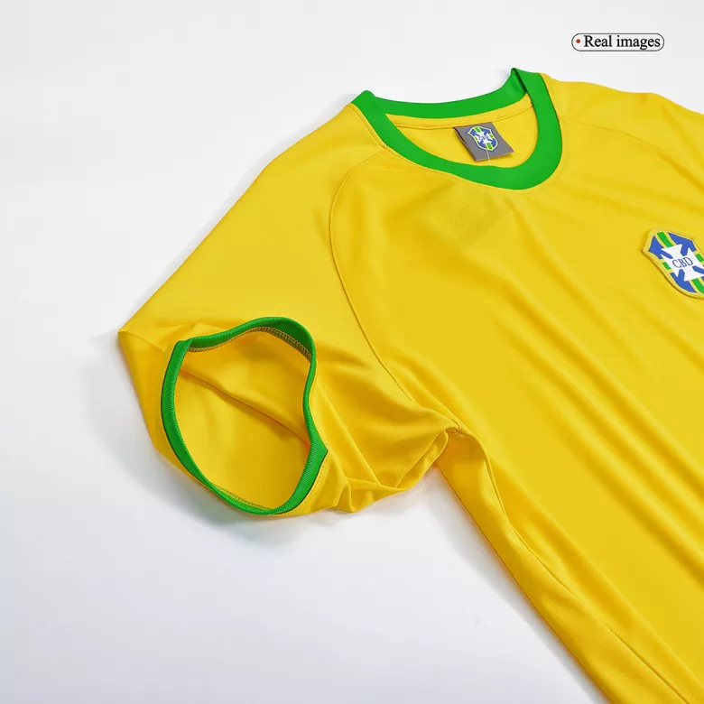 Camiseta Retro 1970 PELÉ #10 Brazil Primera Equipación Local Hombre - Versión Hincha - camisetasfutbol