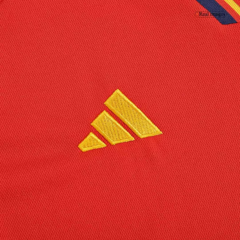 Camiseta de Futbol Manga Larga Local España 2022 Copa del Mundo para Hombre - Versión Hincha Personalizada - camisetasfutbol