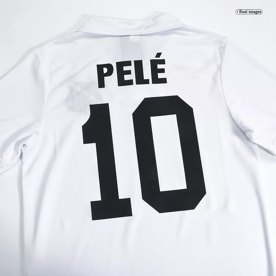 Camiseta de Fútbol Retro Santos FC Local 1970 PELÉ #10 para Hombre - Personalizada - camisetasfutbol
