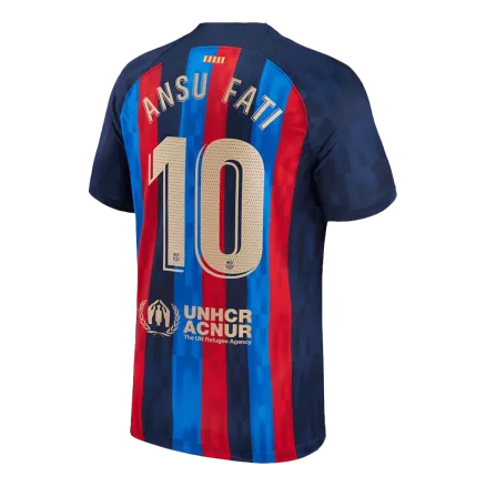 Camiseta Futbol Local de Hombre Barcelona 2022/23 con Número de ANSU FATI #10 - camisetasfutbol