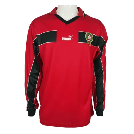 Camiseta Retro 1998 Marruecos Tercera Equipación Manga Larga Hombre Puma - Versión Replica - camisetasfutbol