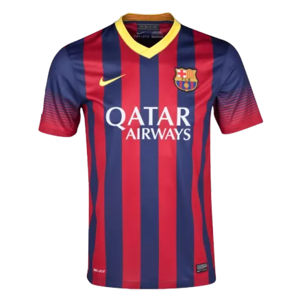 Camiseta Retro 2013/14 Barcelona Primera Equipación Local Hombre - Versión Hincha - camisetasfutbol